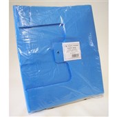 RUBBISH BAG PACIFIC HANDY SACK BLUE PLASTIC 1000 X 385 X 240MM 60L 25MIC FLAT PKT50