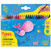 JOVI PLASTIC CRAYON ASSORTED BOX 24