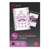 GBC IBICO BINDING COVER LEATHERGRAIN 300GSM A3 BLACK PACK 25