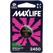 MAXLIFE BATTERY LITHIUM CR2450 3 VOLT