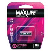 MAXLIFE BATTERY ALKALINE A23 12 VOLT