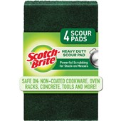 SCOTCHBRITE HEAVY DUTY THICK SCOURER PADS PACK 4