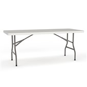 LIFE FOLDING TABLE RECTANGLE 1 PIECE W2400 X D760 X H740MM WHITE