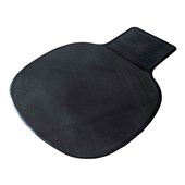 ADVANCE CHAIRMAT RUBBER ALL FLOORS KEYHOLE 1450 X 1140 X 5MM BLACK