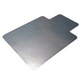 ADVANCE CHAIRMAT PVC NO UNDERLAY KEYHOLE 1200 X L900MM CLEAR