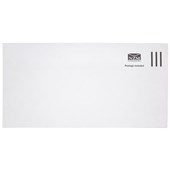 DLE E20E ENVELOPE POSTAGE INCLUDED PLAIN SELF SEAL W225 X L114MM WHITE BOX 500
