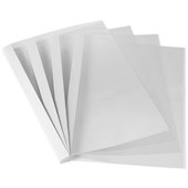 FELLOWES THERMAL BINDING COVER 20MM A4 WHITE BACK  CLEAR FRONT PACK 50