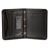SPIRAX ZIPPERED 4 RING BINDER COMPENDIUM A4