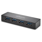 KENSINGTON UH4000C 4PORT HUB AND CHARGER USBA 30 BLACK