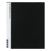 MARBIG DISPLAY BOOK NONREFILABLE INSERT COVER 20 POCKET CLEARFILE A4 BLACK