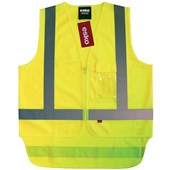 ESKO GOOD2GLOW SAFETY VEST DAYNIGHT WITH POCKETS XLARGE HIVIS YELLOW