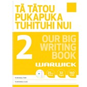 WARWICK OUR BIG WRITING MODELLING BOOK 2 25MM RULED 32 PAGE