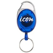ICON RETRACTABLE SNAP LOCK KEY HOLDER BLUE