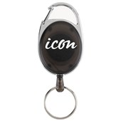 ICON RETRACTABLE SNAP LOCK KEY HOLDER CHARCOAL