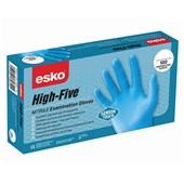 ESKO HIGH FIVE SENSORTOUCH NITRILE DISPOSABLE GLOVES XL BOX 100