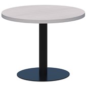 ACCENT CLASSIC COFFEE TABLE ROUND D450 X H450MM BLACK BASE SILVER STRATA TOP