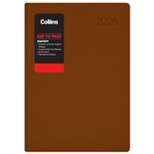 COLLINS DIARY RHAPSODY A51 CAPPUCCINO DAY TO PAGE EVEN YEAR