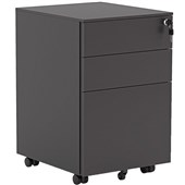 KNIGHT BOOST METAL MOBILE 2 DRAWER 1 FILE BLACK