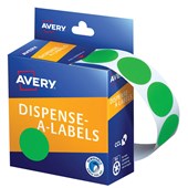 AVERY 937376 DMC24G ROUND LABEL DISPENSER 24MM GREEN BOX 500
