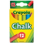 CRAYOLA CHALK COLOURED BOX 12