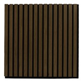 SONIK ACOUSTIC SLATWALL TILE 600X600MM SMOKED OAK
