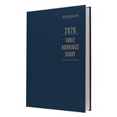 DEBDEN DIARY RESTAURANT TABLE BOOKINGS BLUE A4 2 PAGES PER DAY EVEN YEAR