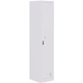 FORTIS STORAGE LOCKER SINGLE DOOR LATCH LOCKING H1850 X L380 X D450MM WHITE