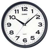 CASIO ROUND WALL CLOCK 250MM BLACK FRAME