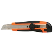 MARBIG CUTTER KNIFE HEAVY DUTY WITH WHEEL LOCK 18MM ORANGEBLACK
