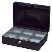 ESSELTE CLASSIC CASH BOX 250 X 180 X 80MM SIZE 10 BLACK