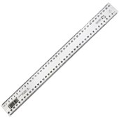 TAURUS RULER PLASTIC JO3860 400MM CLEAR