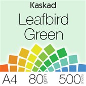 KASKAD COLOURED PAPER A4 80GSM LEAFBIRD GREEN PACK 500 SHEETS