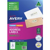 AVERY 959004 L7163 QUICK PEEL ADDRESS LABEL SURE FEED LASER 14UP WHITE PACK 100