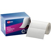 AVERY 937106 DMR8924W ROLL ADDRESS LABEL DISPENSER 89 X 24MM WHITE BOX 250