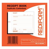 REDIFORM RECEIPT BOOK RRECSML DUPLICATE NO CARBON REQUIRED W130 X L108MM 50 LEAF