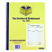 SPIRAX 500 TAX INVOICE AND STATEMENT BOOK QUARTO 250 X 200MM