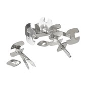 ESSELTE PAPER BINDER 25MM SILVER BOX 200