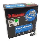 ESSELTE PAPER BINDER 63MM SILVER BOX 100
