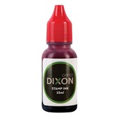 DIXON PREINKED STAMP REFILL INK 15ML RED