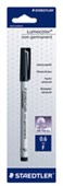 STAEDTLER 316 LUMOCOLOR NON PERMANENT MARKER BULLET 06MM BLACK