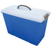 ACCO SUSPENSION FILE CARRY CASE 18L SUMMER BLUECLEAR LID