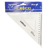 CELCO SET SQUARE 45 DEGREES 260MM CLEAR
