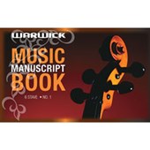 WARWICK EXERCISE BOOK NO1 MUSIC BOOK 6 STAVE W115 X L245MM 20 LEAF