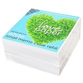 MEMO CUBE REFILL NOTES SMALL W95 X L95 X H45MM WHITE