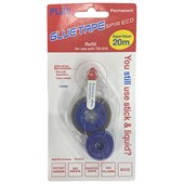 PLUS TG610R GLUE ROLLER REFILL PERMANENT BLISTER L20M