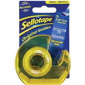 SELLOTAPE CELLULOSE TAPE AND DISPENSER W19MM X L10M CLEAR