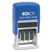 COLOP S120 PREINKED STAMP DATER MINI 4MM