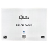 OPUS C102X GRAPH PAPER PAD 1MM A3 50 LEAF BLUE
