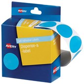 AVERY 937276 DMC24LB ROUND LABEL DISPENSER 24MM LIGHT BLUE PACK 500
